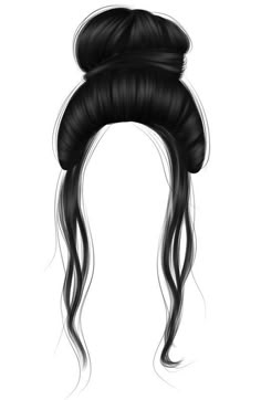 Hair In A Messy Bun, Fantasy Hairstyles, Ponytail Drawing, 2024 Haircuts, Glamorous Curls, Perfect Curly Hair, Photoshop Hair