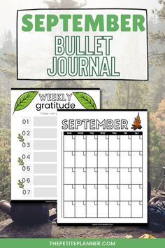 Kickstart your month with these free printable September planner pages! This pack has a calendar, habit tracker, goal trackers, and more. It's all you need to get organized and stay on track with your goals. Simple to print and use, these planner pages will help you make the most of your month. September Bullet Journal, Productivity Challenge, Planning Apps, Bullet Journal Printables, Habit Tracker, Get Organized, Journal Printables