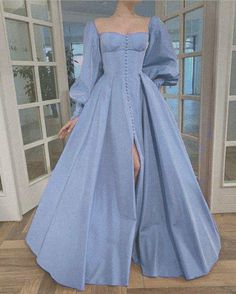 Scoop Neck Prom Dress, Long Sleeve Prom, Long Sleeve Dress Formal, Long Sleeve Evening Dresses, Formal Party Dress, Satin Prom Dress, Prom Dresses With Sleeves, Prom Dresses Long With Sleeves, Floor Length Dresses