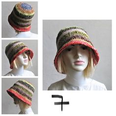 Bucket Hat Crochet fisherman hat OOAK Bucket HatMy backet hat is made of pieces of yarn of different lengths and colors. The effect of such action is a spectacular camouflage pattern. I want to emphasize that it is not one thread of ombre yarn, multicolour. This technique is very demanding, very time-consuming. Enjoy the effect of my work :)OOAK bucket hat are created by combining and mixing yarns.The hat and never the same as another. Bucket hat are created by combining and mixing yarns to make Multicolor Brimmed Crochet Hat For Outdoor, Multicolor Crochet Hat For Outdoor, Multicolor Knitted Bucket Hat, Multicolor Crochet Hat With Curved Brim For Outdoor, Adjustable Multicolor Crochet Hat For Outdoor, One Size Crochet Bucket Hat For Outdoor, Multicolor One-size Cloche Hat With Curved Brim, Multicolor One Size Cloche Hat With Curved Brim, Multicolor Cloche Hat With Curved Brim