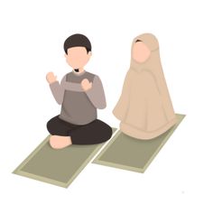 two people sitting on the ground in prayer