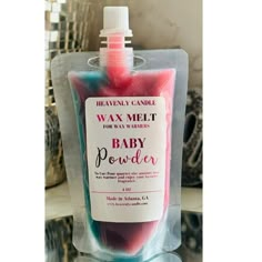 a package of wax melt for baby powder