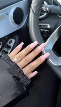 Baby Pink Nails, Plain Nails, Nail Time, Cute Spring Nails, Smink Inspiration, Glow Nails, Classy Acrylic Nails, Neutral Nails