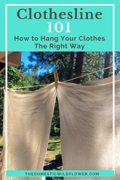 clothesline 101 how to hang your clothes the right way