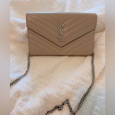 Pre-Owned In Excellent Condition. Used Under A Total Of 5 Times So It’s Basically As Good As New. Comes With Box, Dust Bag And Card. Adjustable Strap So It Can Be Carried Over The Shoulder Or As A Clutch. Zip Pocket And 20 Card Slots. Bags Ysl, Saint Laurent Bags, Yves Saint Laurent Bags, Wallet On Chain, Card Slots, Yves Saint Laurent, Slots, Zip Pockets, Saint Laurent