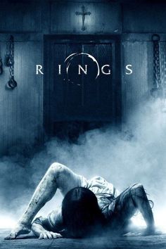 the poster for ring's shows a man laying on the floor in front of a door