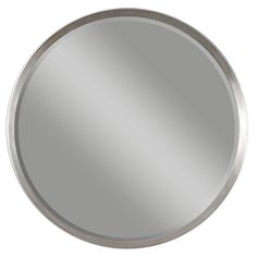 a round mirror on a white background