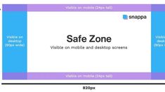 the safe zone sign is shown in purple, blue and white colors with words on it