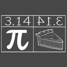 a piece of pie with the number thirteen on it and the word pi below it