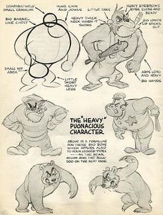 an old cartoon character sheet with various poses and expressions for the character from beauty and the beast