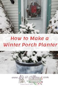 how to make a winter porch planter