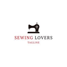 sewing logo with the words sewing lovers tagline on it's front and side