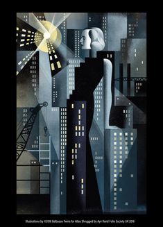 an illustration of a woman in the city at night