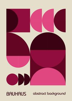 Minimal vintage 20s geometric design posters, wall art, template, layout with primitive shapes. Bauhaus pink magenta retro pattern background, vector abstract circle, triangle and square line art. Minimal Shapes Design, Geometric Abstract Design, Geometric Layout Design, Square Line Art, Bauhaus Shapes, Minimal Geometric Design, Bauhaus Colors, Wall Art Template, Arch Pattern