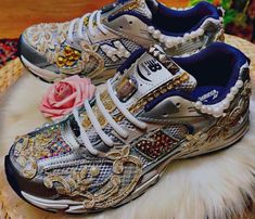 Your Shopping Cart – ✨ B.eaded E.verything by "The Croc Doc" 💕🐊 Junk Shoes, Bejeweled Sneakers, Pearls Chains, Diy Sneakers, Custom Kicks, Custom Bling, Unique Sneakers, Sneaker Games, Chain Links