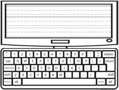 a computer keyboard with the words on it