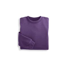 Blair   Better-Than-Basic Sweatshirt (23 AUD) ❤ liked on Polyvore featuring tops, hoodies, sweatshirts, purple, purple crew neck sweatshirt, crew-neck sweatshirts, purple top, banded bottom tops and purple sweatshirt Purple Cuff, Sweatshirts Crewneck, Sweatshirt Shirts, Purple Crewneck, Affordable Shirts, Purple Sweatshirt, Ribbed Shirt, Basic Sweatshirt, Cute Outfits For School