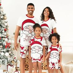 Product Introduction: Celebrate Christmas with your family in style with our adorable matching outfits. Fabric: Made of 95% polyester and 5% spandex. Care Instruction: Machine washable in cold water, do not bleach, and iron on low heat. Key Features: * Please add each size separately to your shopping cart * Piece of product: 1 set each size (1 top and 1 Shorts set, or jumpsuit for baby) * Festive holiday prints featuring Santa Claus, penguins, bears, and snowmen * Soft, stretchy, and breathable Short Sleeve Christmas Pajamas, Kids Christmas Pjs, Christmas Pajamas Family, Christmas Pjs Family, Family Pjs, Christmas Pj, Family Pajama Sets, Matching Christmas Pajamas, Christmas Pajama Set