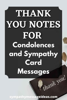 thank you notes for condences and sympathy card messages