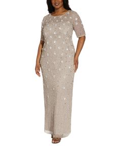 in stock Plus Size Dresses Formal, Short Sleeve Gown, Mother Of The Groom Dresses, Beaded Evening Gowns, Mesh Gown, Drape Gowns, Plus Size Gowns, Sleeve Gown, Trumpet Gown