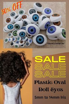 Oval Plastic Doll Eyes for doll making and restoring dolls Puppet Design, Clay Arts, Glass Dolls, Animal Spirit Guides, Plastic Doll, Troll Dolls, Polymer Clay Art