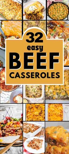 32 Easy Beef Casseroles For Dinner | Simple Beef Casserole Recipes - Womenwiseliving Beef Supper Ideas Main Courses, Quick Dinner Hamburger Meat, Hamburger Meat Casseroles Dinner Ideas, Simple Hamburger Meals, Meat Casserole Recipes For Dinner, Simple Beef Casserole Recipes, Hamburger Recipes For A Crowd, Beef Party Dishes, Beef Peppers And Rice