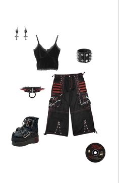 #mallgoth #goth #gothic #numetal #kittieband #deftones #slipknot #outfits #gothicstyle #gothgirl #gothcore Summer Mall Goth Outfits, My Metal Outfits, Mall Goth Accessories, Numetal Clothes, Mall Goth Summer Outfits, Goth Summer Clothes, Metalhead Summer Outfits, Metal Summer Outfit, Mcr Inspired Outfits