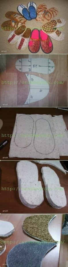 three images show the process of making an applique