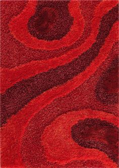 Hand-Tufted Ombre Shaggy Roca Dunes Red Area Rug Carpet Red Shag Rug, Carpet Texture, Shag Carpet, Rug Texture, Shag Area Rug, Floor Covering, Types Of Rugs, Geometric Area Rug, Carpet Design