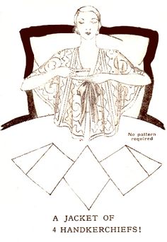 a drawing of a woman sitting on top of a bed with the words, a jacket of 4 handwrittens