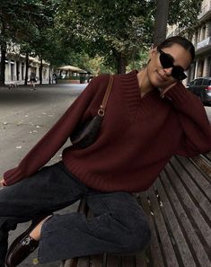 00s Mode, Adrette Outfits, Stile Blair Waldorf, Chique Outfit, Burgundy Outfit, Clothes Wishlist, Fest Outfits, Looks Pinterest, Autumn Fits