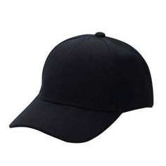 Black Plain Classic Baseball Unisex Cap Solid Color Curved Visor Hat BUY 2 GET 1 FREE TOTAL 3 HATS Adjustable One Size Fits All  7 inches wide  and  2.75 inches  lid / brim free fast shipping USA seller Black Baseball Hat, Topi Snapback, Women Baseball, Nike Hat, Black Baseball Cap, Visor Cap