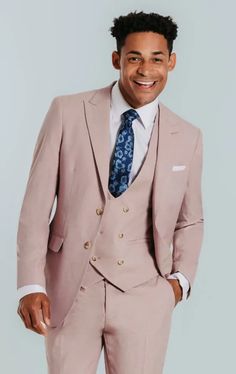 Whether you're attending a beach wedding, a garden party, or any other summer event, our dusty pink 3-piece suit is designed to make a lasting impression. Its modern pink hue is the colour of the season, while its sophisticated design ensures you look your best. Pair with a crisp white shirt for a classic look, or add a pop of colour with a vibrant tie or pocket square. Experience the perfect blend of style and quality with our dusty pink 3-piece suit, and make every occasion a moment of effortless elegance. Please Note: Due to individual browser/monitor settings, actual colours may differ slightly. Wing Collar Shirt, Black Tie Tuxedo, Boys Waistcoat, Tweed Overcoat, Wedding Waistcoats, Harris Tweed Jacket, Burgundy Tuxedo, Tuxedo Shoes, Black Suit Wedding