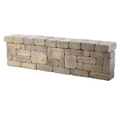 a brick wall is shown against a white background