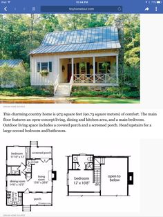 the small house is shown in this page