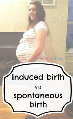 a pregnant woman standing in front of a fireplace with the words reduced birth versus spontaneous birth