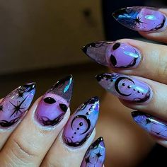 Nail Art Halloween, Nagellack Trends, Halloween Press On Nails, Nagel Tips, Nail Type, Halloween Nail Designs, Halloween Nail Art, Stick On Nails, Girls Nails