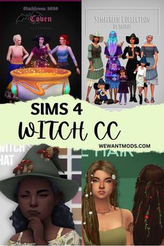 sims 4 witch cc Occult Sims 4, Sims 4 Occult Cc, Sims 4 Witch Cc, Sims 4 Witch House, 4 Witches, Sims 4 Cc Goth, Sims 4 Cas Mods, Sims 4 Anime, Pelo Sims