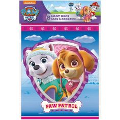 paw patrol sticker book with two dogs on the front and one dog in the back