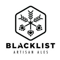 the logo for blacklist brewing co, which is located in front of a hexagonal