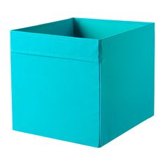 a blue storage box with handles on the sides and bottom is shown in front of a white background