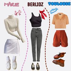 Toulouse Disneybound, Aristocats Outfit, Disneybound Outfits Casual, Disney Bounding Ideas, Disneybound Ideas, Disney Bound Outfits Casual, Disney Outfit Ideas, Outfit Disney