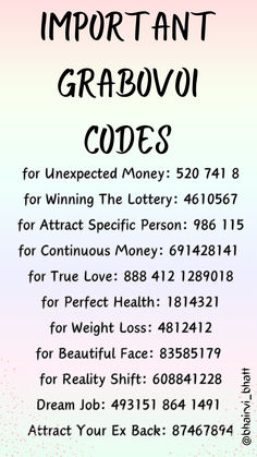 Money Grabovoi Codes, Grabovoi Codes New Car, Grabovoi Codes For Money, Grabovoi Code For Winning The Lottery, Grabovoi Codes Numbers How To Use, Grabovoi Numbers