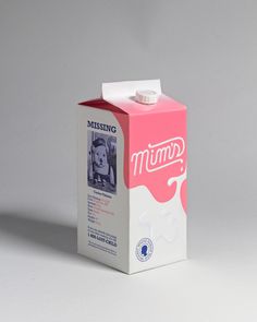 a carton of milk with the word missing on it's front and side