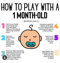 how to play with a 1 month old baby info sheet for babies and toddlers