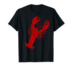 PRICES MAY VARY. Vintage lobster T Shirt for Men, Women, and Kids. Printed in red vintage lobster t shirt for boys, girls, and youth. Men's lobster shirt gift for people who love lobsters. Distressed print design lobster tee shirt design. Lightweight, Classic fit, Double-needle sleeve and bottom hem Vintage Lobster, Lobster Shirt, Lobster Print, T Shirt For Boys, Red Lobster, Arthropods, Tee Shirt Designs, Tee Shirt Homme, Print Shirt