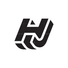 the letter h is made up of black and white letters, which appear to be overlapping