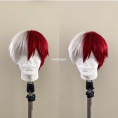 Usually our custom order take 20 weeks to process but this one is READY TO SHIP! Todoroki Cosplay Wig Check out our Instagram account for our portfolio : https://www.instagram.com/xoxoindi_designs/ Please carefully read our Shop Terms and Conditions and information below before messaging or ordering. You accept these terms through your use of our services.  IMPORTANT INFORMATION - Business use of IndiDesigns products for the promotion of third parties is prohibited without permission.  - Customers agree to link / tag IndiDesigns when posting images on social media that have visible any item acquired from IndiDesigns.  - Customers agree to not claim the wig as their own work in any costume creation contests / social media and will give due credit to IndiDesigns where it is applicable. - Ope Cosplay Todoroki, Todoroki Cosplay, Styrofoam Head, Mha Cosplay, Personal Closet, Cosplay Hair, 20 Weeks, Cosplay Tips, Cosplay Wig