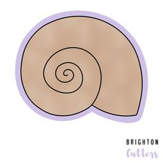 a drawing of a snail's shell with the words brighton cutters on it