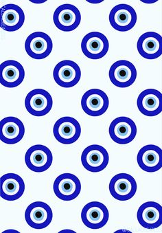 an image of blue and white circles on a white background with black dots in the middle